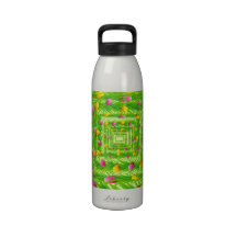 Infinity Wreath Yellow & Pink Tulips Drinking Bottles