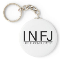 INFJ Life is complicated Keychains