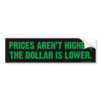 Inflation Bumper Sticker bumper stickers