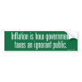 Inflation Bumper Sticker