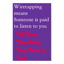 influential wiretapping posters