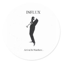 influx1 round stickers