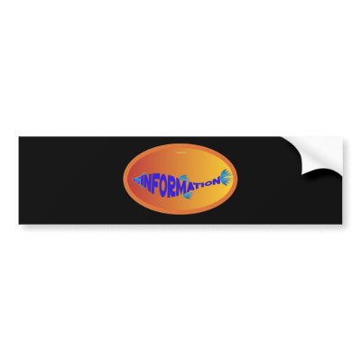 Info Fish Bumper Stickers by mindprint9