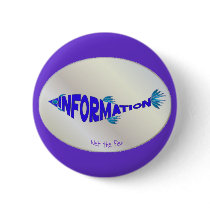 Info Fish Pinback Button