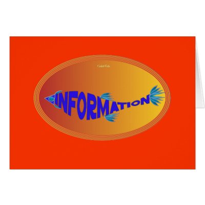 Info Fish Greeting Card by mindprint9