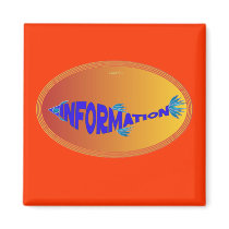Info Fish Fridge Magnets