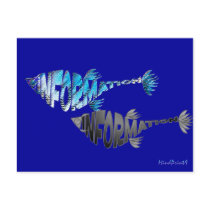Info Fish postcards