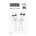 Informal Beach Wedding postage