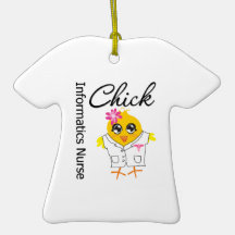 Informatics Nurse Chick v2 Christmas Ornament