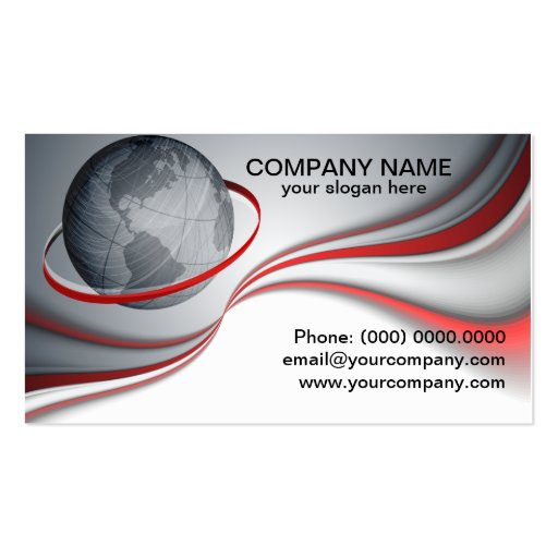 Information, data and communication technology business card templates (front side)