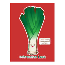Information Leek Postcard