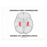 Information Processed Inside My Hippocampus Postcard