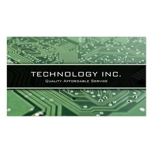 Information Technology (IT) Services Business Card (front side)