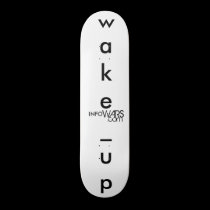 Infowars.com "Wake_Up" stencil design Skateboard by WeAreChangeMaryland Infowars.com "Wake_Up" stencil design Skateboard