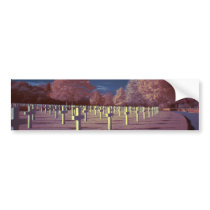 Infrared American Cemetery Crosses Bumper Sticker