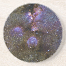 Infrared Image of the Cat's Paw Nebula NGC 6334 Beverage Coaster