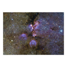 Infrared Image of the Cat's Paw Nebula NGC 6334 Invites