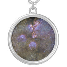 Infrared Image of the Cat's Paw Nebula NGC 6334 Necklace