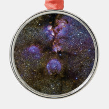 Infrared Image of the Cat's Paw Nebula NGC 6334 Christmas Ornaments