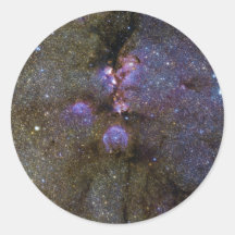 Infrared Image of the Cat's Paw Nebula NGC 6334 Stickers