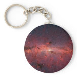 Infrared Image of the Milky Way Galaxy Key Chains