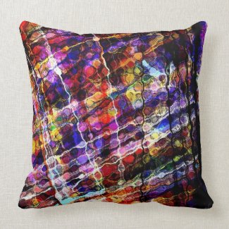 infused- Abstract Throw Pillow throwpillow