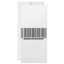 Ingenieur im Dienst Barcode icon rack cards
