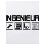 ingenieur with tools icon flyers