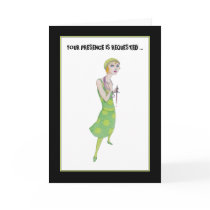Ingenue Murder Mystery Invitation Card