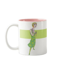 Ingenue pink striped Mug mugs
