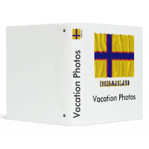 Ingermanland waving flag with name vinyl binders