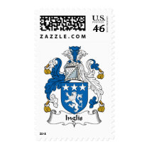 Inglis Family Crest postage by coatsofarms Inglis Family Crest postage