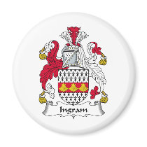 Ingram Family Crest magnets by coatsofarms Ingram Family Crest magnets