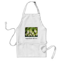 Ingredient driven cooking aprons