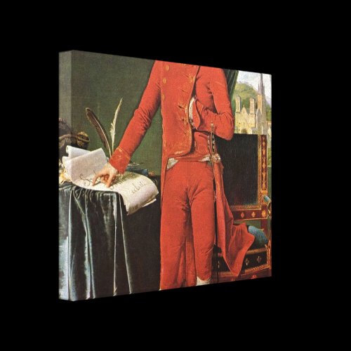 Ingres Dominique - Napoleon Bonaparte as Consul Gallery Wrap Canvas