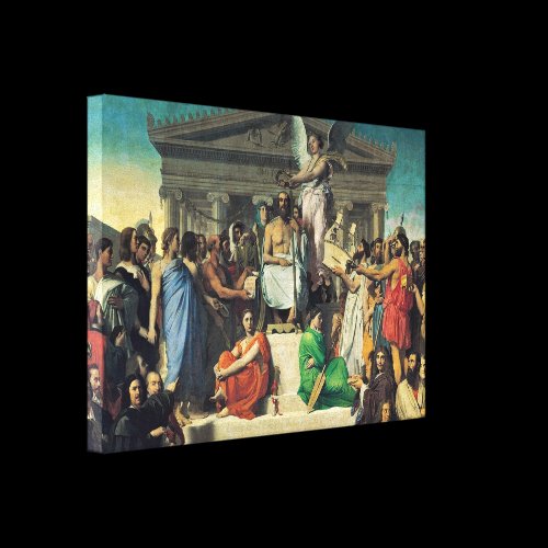 Ingres Jean Auguste - Apotheosis of Homer Gallery Wrap Canvas