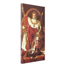 Ingres Jean Dominique - Portrait of Napoleon I Gallery Wrapped Canvas