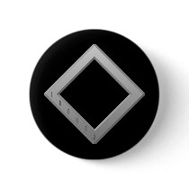 Ingwaz Rune grey Pinback Button
