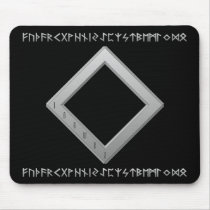 Ingwaz Rune grey Mouse Pad