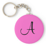 Initial "A" Key Ring Keychain