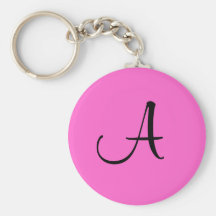 Initial "A" Key Ring Keychain