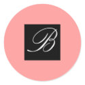 Initial B Black and Pink stickers by Initialreaction Initial B Black and Pink stickers