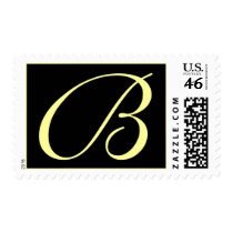 INITIAL B WEDDING POSTAGE STAMPS by Initialreaction INITIAL B WEDDING POSTAGE STAMPS