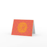 Initial Bright Note Card