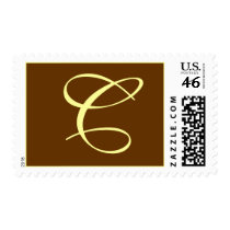 INITIAL "C" BEAUTIFUL BROWN CREAM POSTAGE postage by Initialreaction INITIAL "C" BEAUTIFUL BROWN CREAM POSTAGE postage