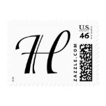 Initial 'H' Postage