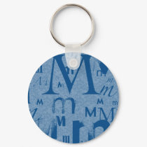 Initial M keychains