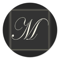Initial M Sticker stickers