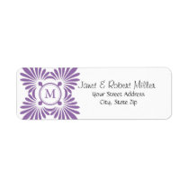 Initial Monogram Return Address Labels labels
