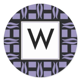 Initial Monogram Stickers sticker